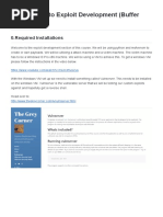 Introduction To Exploit Development (Buffer Overflows) PDF
