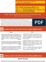 Aula Legislacao de Educacão Mocambicana