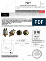 Sensor de pressão de óleo P307