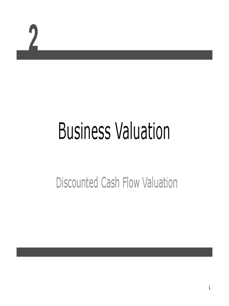 2 Dcf Valuation Pdf Download Free Pdf Free Cash Flow Valuation
