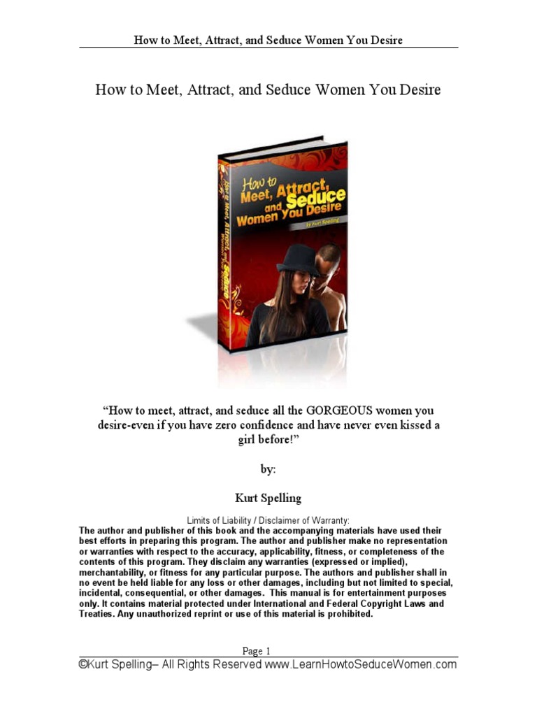 How To Meet, Attract, and Seduce Women You Desire PDF