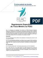 TRUCO MINEIRO - Regulamento Especfico Do FEAC Retificado