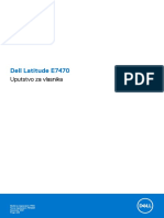 DELL LATITUDE E7470 - UPUTSTVO Sr-Yu PDF