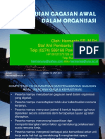 Perumusan Gagasan Awal Dalam Organisasi PDF