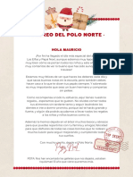 Documento Carta A4 de Papá Noel para Niños Buenos Dibujada A Mano - 1 PDF