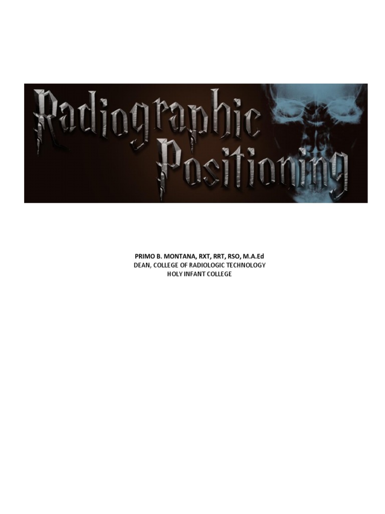 Radiographic Positioning Techniques Guide | PDF | Elbow | Anatomical ...