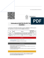 Confirmación de Cita - SEMOVI PDF