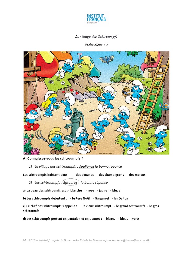 Trefl - Schtroumpfs, Les enseignements du Papa Schtroumpf - Puzzle 100