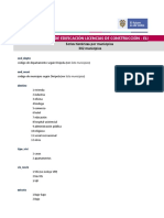 Base de Datos Municipios