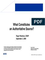 Authoritative Sources - MITRE