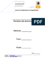 Estructura Del Portafolio de Evidencias