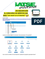 Cómo Hacer Mi Inscripción Al Concurso de Mérito - 230202 PDF