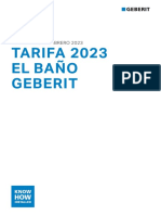 Tarifa 2023 El Bano Geberit PDF