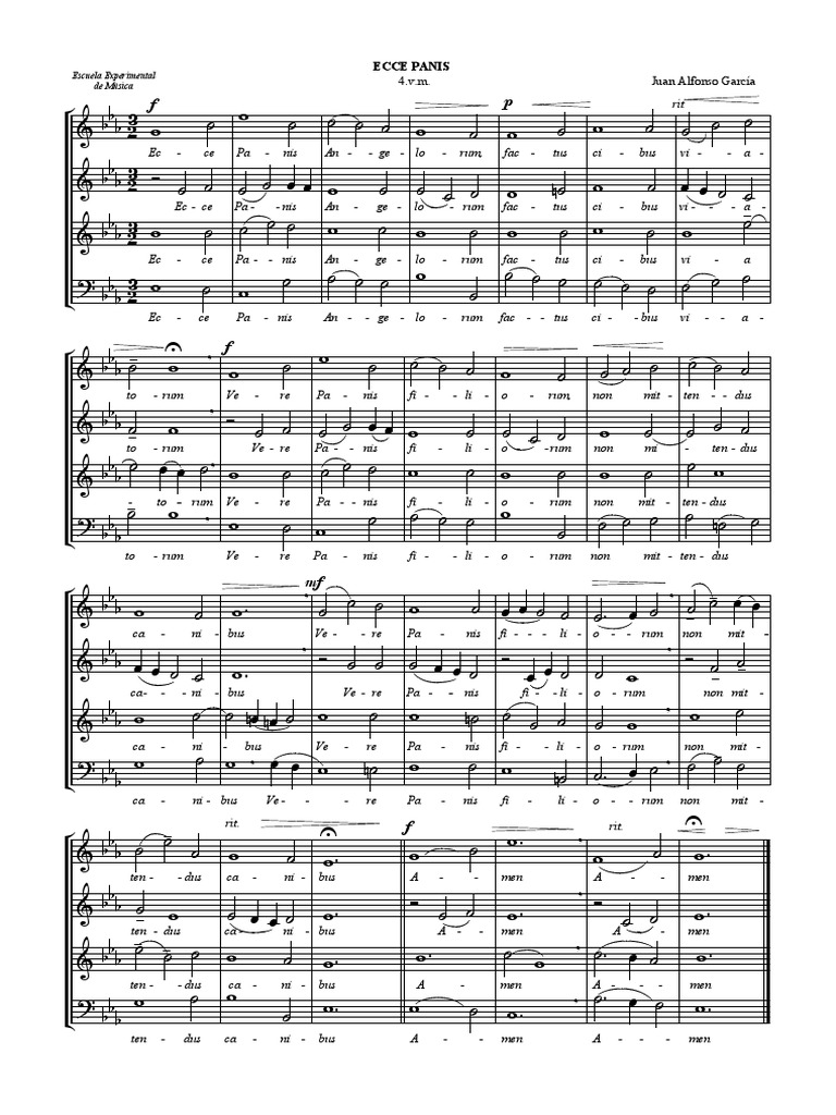 Ecce Panis | PDF