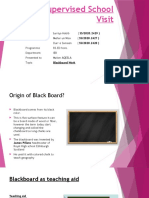 Blackboard Work: Origin, Characteristics and Importance