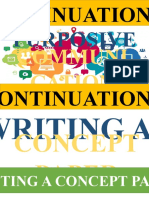 Continuation Writing Concept Paper