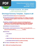 Sample Discharge Summary Template | PDF