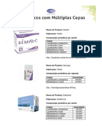 Comparação de composições probióticas em suplementos