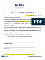 IN2PREV - Network - Consent Form