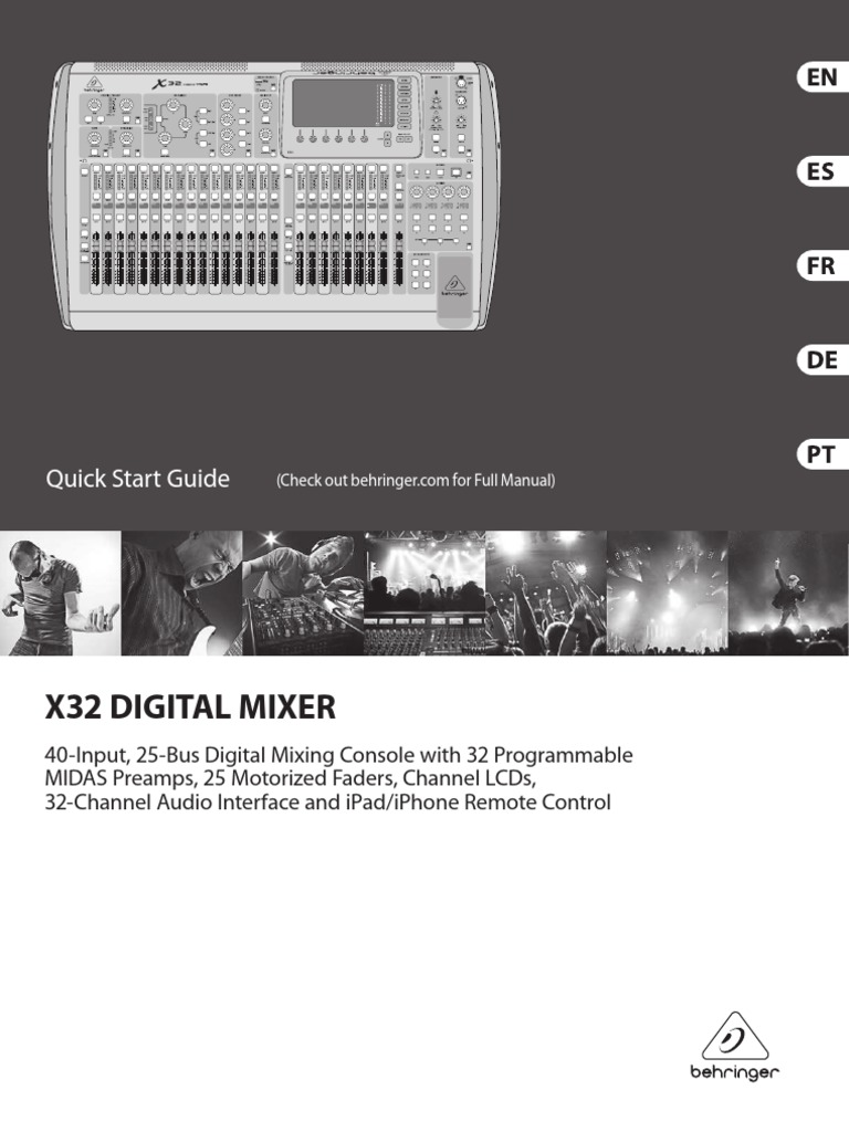 X32 Manual Español PDF Computer Science Electronics