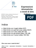 Espressioni Idiomatiche e Modi Di Dire Italiani PDF