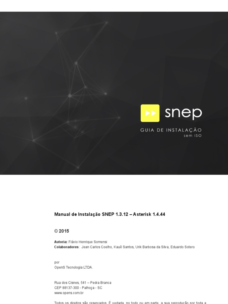 Manual de Instalação SNEP 1.3.12 Asterisk 1.4.44 | PDF | Distribuição ...