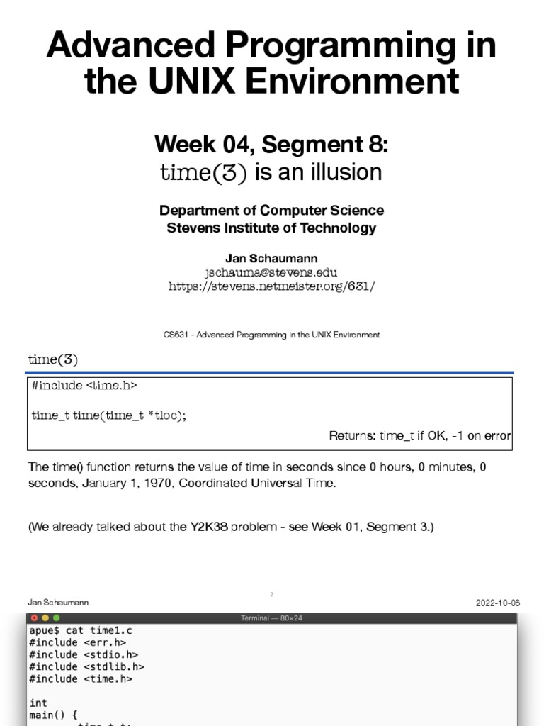 Advanced Programming in The UNIX Environment | PDF | Pointer (Computer ...