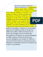 Diversas Distinciones y Premios Entre Las Cuales Tienen Mayor Relevancia La