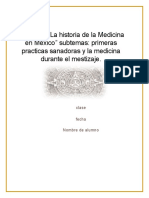 La Historia de La Medicina en Mexico Resumen