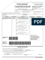 Broker Ref: 01.0508444 Inward Cargo Manifest For Vessel Under Five Tons, Ferry, Train, Car, Vehicle, Etc