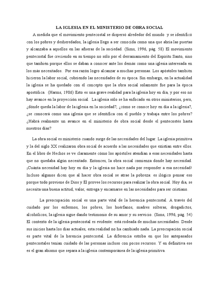 La Iglesia y su Labor Social Actual | PDF | Iglesia Católica | Iglesia ...