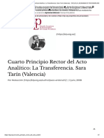 Cuarto Principio Rector Del Acto Analitico PDF