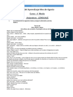 Ruta Del Aprendizaje 4°M