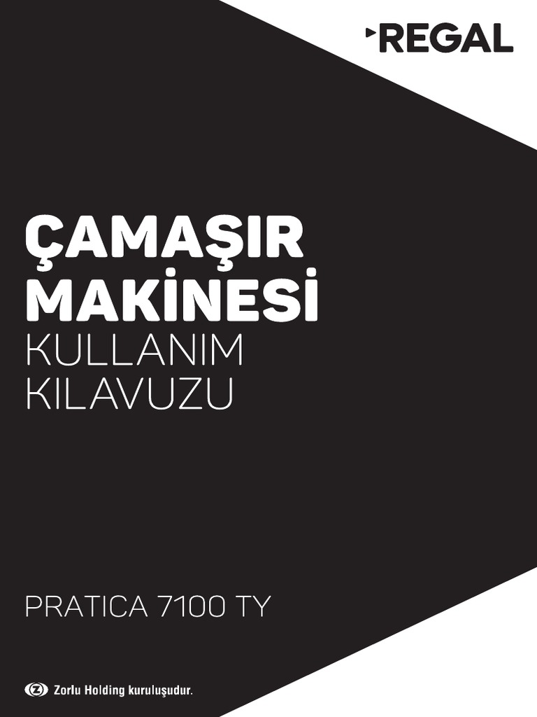 Regal Pratica 7100 TY Washing Machine PDF