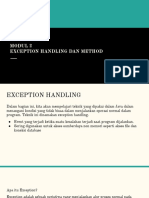 Modul 2 - Exception Handling Dan Method