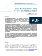 Gestión de Crisis Del Gobierno de Mario Marín Torres en El Caso Lydiagate PDF