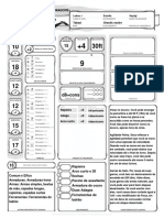 Ficha Oficial DD 5E Editavel em Negrito