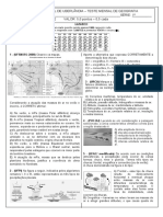 Teste 1º Ano - 3º Bim