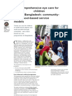 Comprehensive Eye Care For Children in Rural Bangladesh: Community-And School-Based Service Models