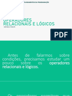 M02 - Operadores Relacionais e Lógicos PDF