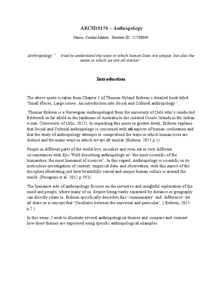 Anthropology+Final+Assignment+ (1) - Kinship | PDF | Kinship | Anthropology