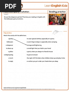 reading-practice-halloween-party-invitation-worksheet
