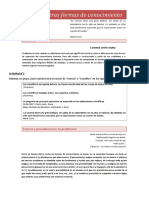 La Ciencia, Pseudociencia y Ramas de La Ciencia