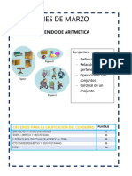 Matemáticas marzo contenidos conjuntos álgebra geometría