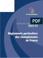 02 Réglements Particuliers Des Championnats de France 2022-2023-Vdef PDF