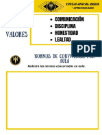 Valores: Comunicación Disciplina Honestidad Lealtad