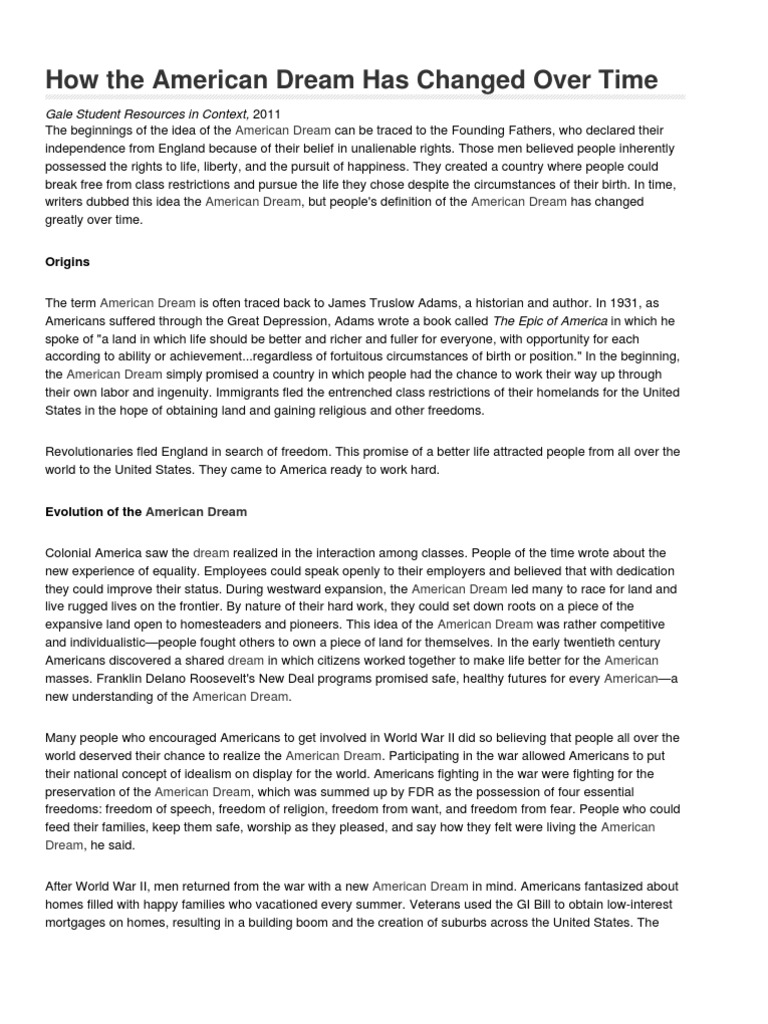 Puritan dream essay image