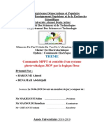 Commande MPPT Et Contrôle D'un Systemephotovoltaique 3KW Par La Logique Floue PDF