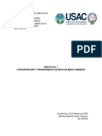 La Transferencia de Masa en El Medio Ambiente.