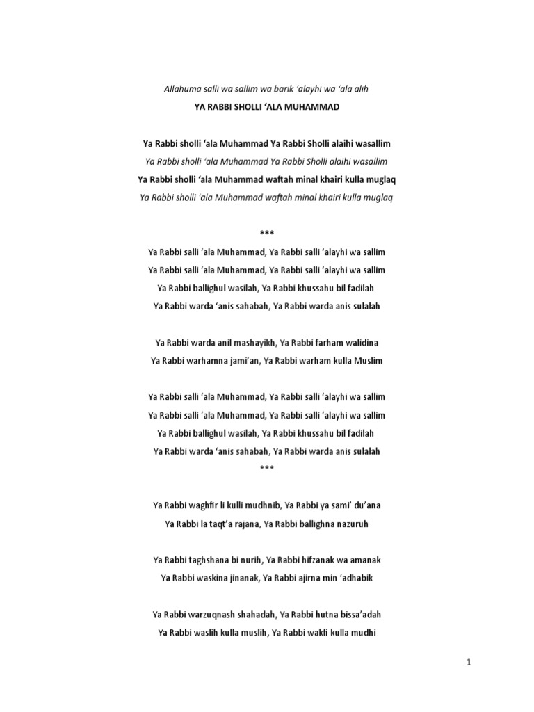 Kumpulan Lagu Hadrah | PDF | Islamic Belief And Doctrine | Quran